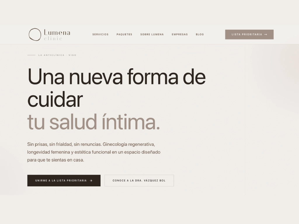 Clínica moderna y atención médica integral