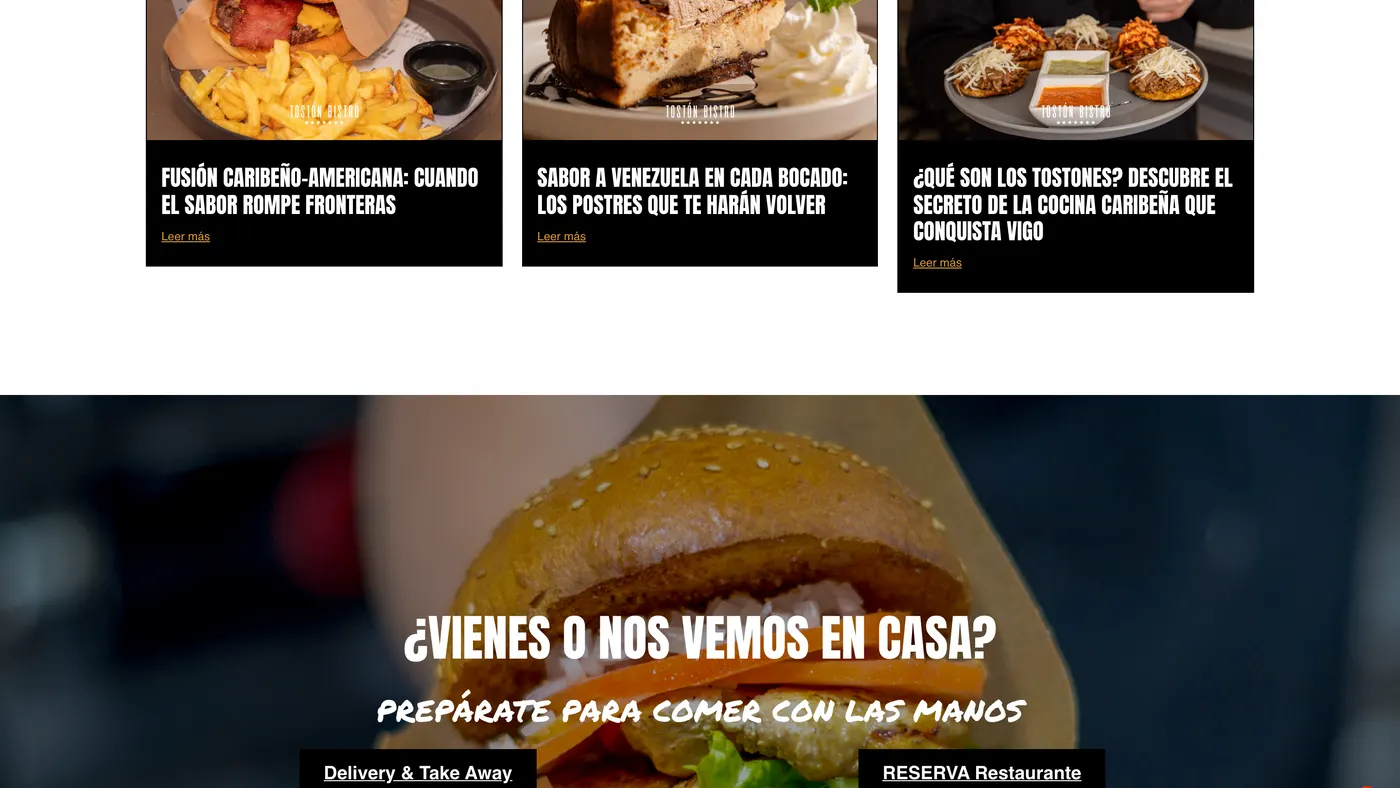 Tostón Bistro: Contenido propio del restaurante