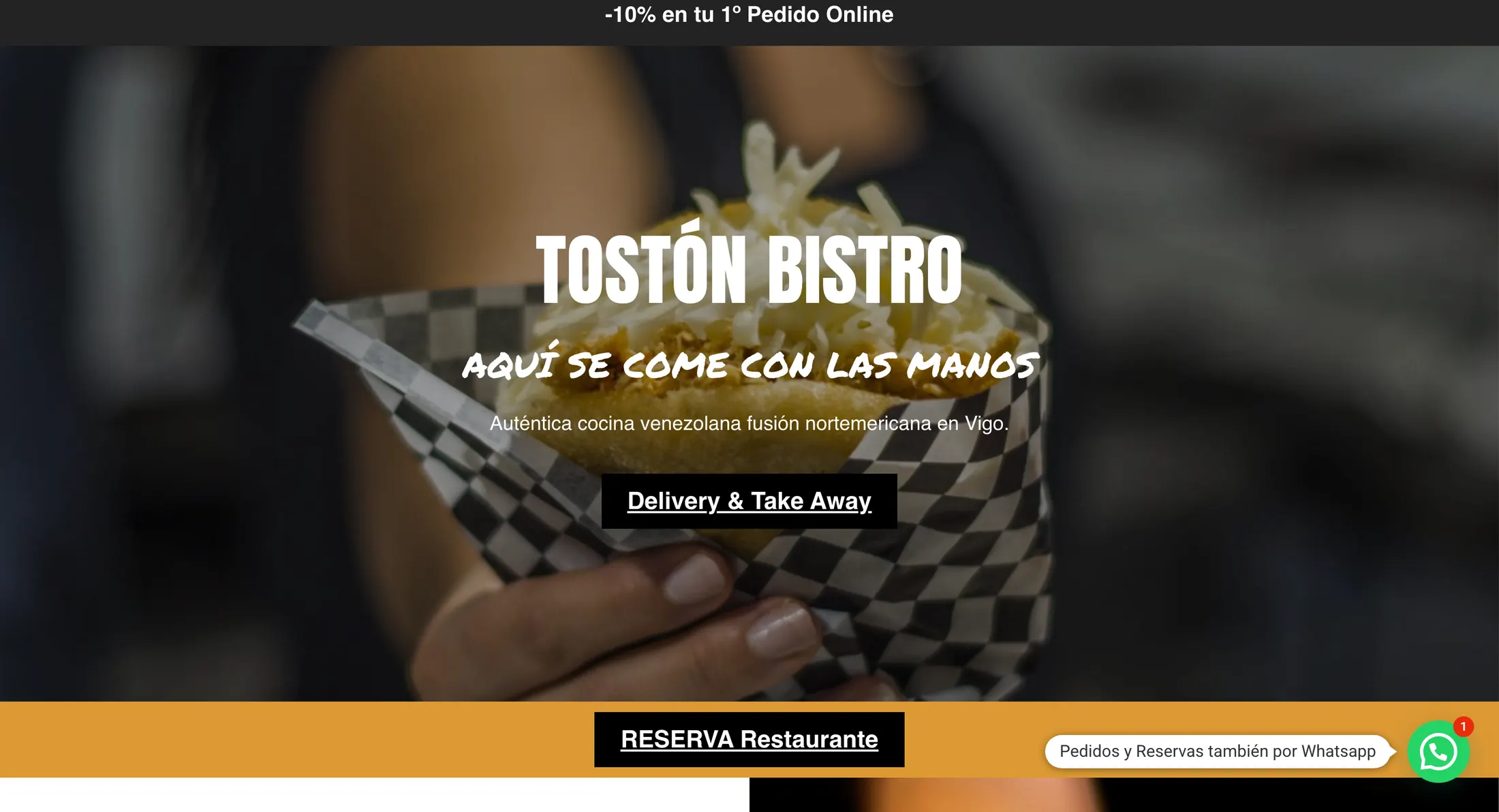 Web de Tostón Bistro