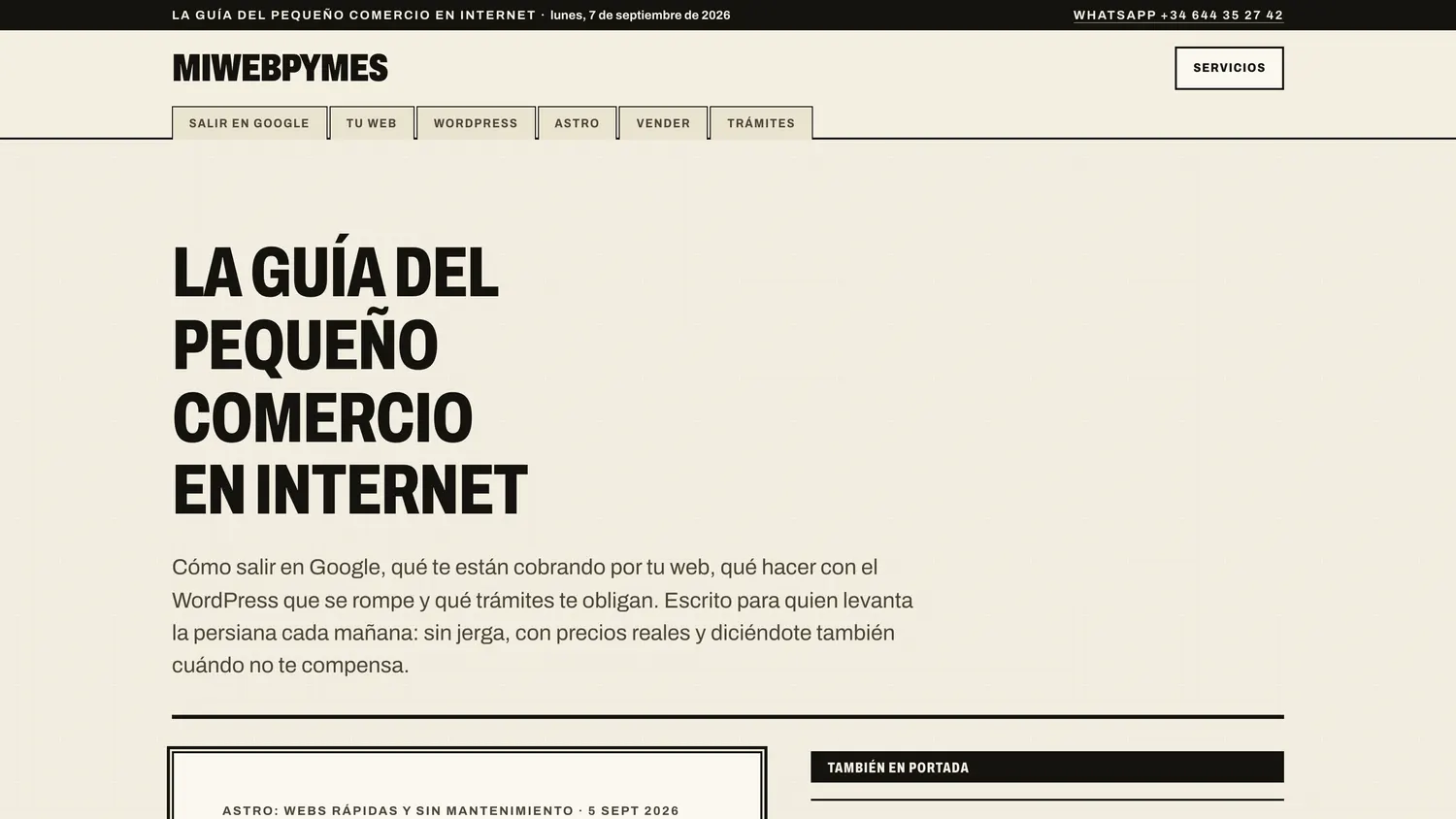 Portada de miwebpymes.com